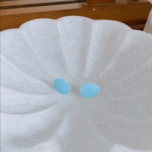 Vintage Retro Dainty Blue Studs